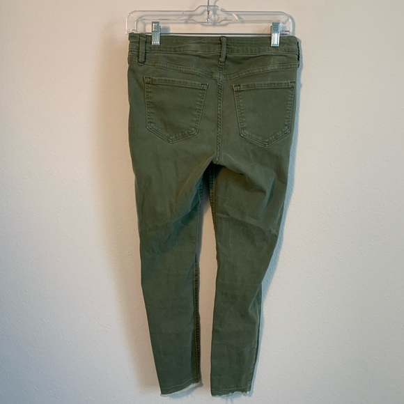 Old Navy Army Green Ankle Pants - Picture 2 of 2